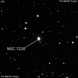 NGC 7220 - спиральная галактика с баром. Описание NGC 7220:, Галактика в созвездии Водолей