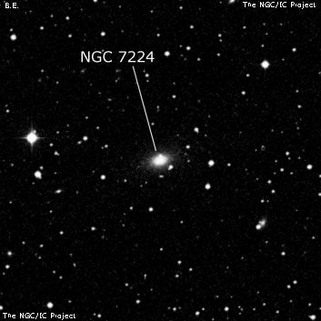 NGC 7224 - эллиптическая галактика. Описание NGC 7224:, Галактика в созвездии Пегас