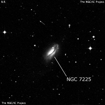 NGC 7225 - галактика. Описание NGC 7225:, Галактика в созвездии Южная Рыба