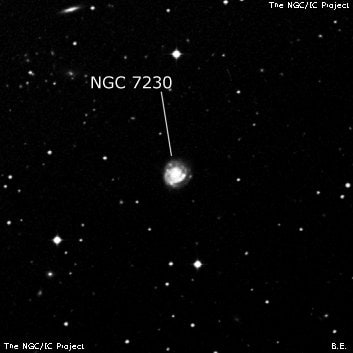 NGC 7230 - спиральная галактика с баром. Описание NGC 7230:, Галактика в созвездии Водолей