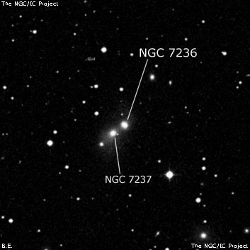 NGC 7236 - галактика. Описание NGC 7236:, Галактика в созвездии Пегас