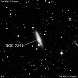 NGC 7241 - спиральная галактика с баром. Описание NGC 7241:, Галактика в созвездии Пегас