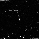 NGC 7244 - спиральная галактика. Описание NGC 7244:, Галактика в созвездии Пегас