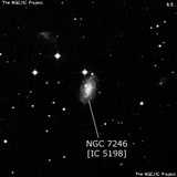 NGC 7246 - спиральная галактика. Описание NGC 7246:, Галактика в созвездии Водолей