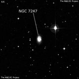 NGC 7247 - спиральная галактика с баром. Описание NGC 7247:, Галактика в созвездии Водолей