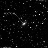 NGC 7248 - линзовидная галактика. Описание NGC 7248:, Галактика в созвездии Ящерица