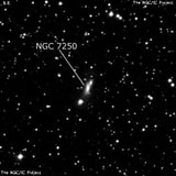 NGC 7250 - спиральная галактика. Описание NGC 7250:, Галактика в созвездии Ящерица