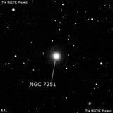 NGC 7251 - спиральная галактика. Описание NGC 7251:, Галактика в созвездии Водолей
