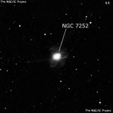 NGC 7252 - спиральная галактика с баром. Описание NGC 7252:, Галактика в созвездии Водолей