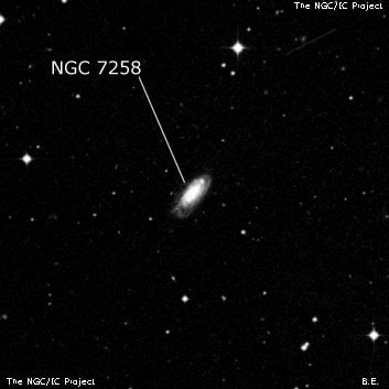 NGC 7258 - спиральная галактика. Описание NGC 7258:, Галактика в созвездии Южная Рыба