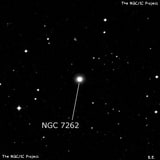 NGC 7262 - линзовидная галактика. Описание NGC 7262:, Галактика в созвездии Южная Рыба