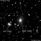 NGC 7265 - галактика. Описание NGC 7265:, Галактика в созвездии Ящерица
