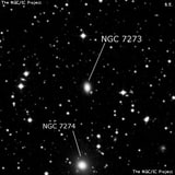 NGC 7273 - линзовидная галактика. Описание NGC 7273:, Галактика в созвездии Ящерица