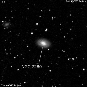 NGC 7280 - спиральная галактика с баром. Описание NGC 7280:, Галактика в созвездии Пегас