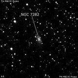 NGC 7282 - спиральная галактика с баром. Описание NGC 7282:, Галактика в созвездии Ящерица