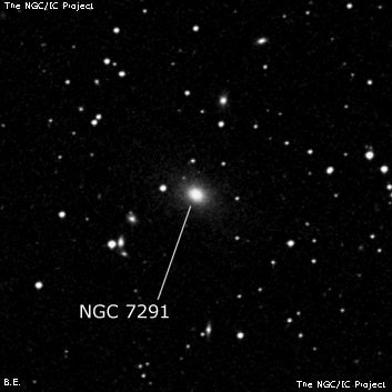 NGC 7291 - линзовидная галактика. Описание NGC 7291:, Галактика в созвездии Пегас