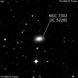 NGC 7302 - галактика. Описание NGC 7302:, Галактика в созвездии Водолей