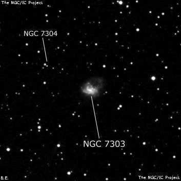 NGC 7303 - галактика. Описание NGC 7303:, Галактика в созвездии Пегас