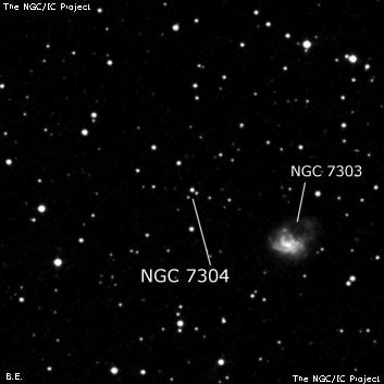 NGC 7304 - три звезды. Описание NGC 7304:, Объект глубокого космоса в созвездии Пегас