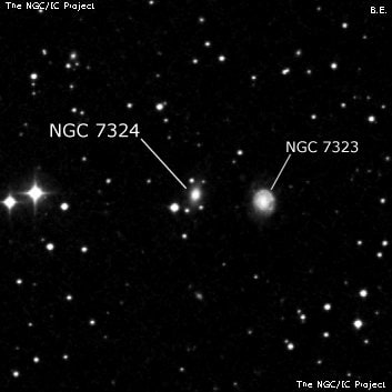NGC 7324 - галактика. Описание NGC 7324:, Галактика в созвездии Пегас