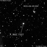 NGC 7327 - одиночная звезда. Описание NGC 7327:, Галактика в созвездии Пегас