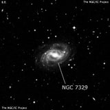 NGC 7329 - спиральная галактика с баром. Описание NGC 7329:, Галактика в созвездии Тукан