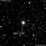 NGC 7330 - эллиптическая галактика. Описание NGC 7330:, Галактика в созвездии Ящерица