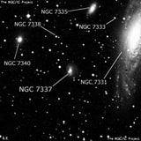 NGC 7337 - спиральная галактика с баром. Описание NGC 7337:, Галактика в созвездии Пегас