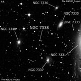 NGC 7338 - одиночная звезда. Описание NGC 7338:, Двойная звезда в созвездии Пегас