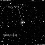 NGC 7342 - спиральная галактика с баром. Описание NGC 7342:, Галактика в созвездии Пегас