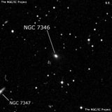 NGC 7346 - эллиптическая галактика. Описание NGC 7346:, Галактика в созвездии Пегас
