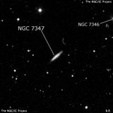 NGC 7347 - спиральная галактика. Описание NGC 7347:, Галактика в созвездии Пегас