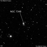 NGC 7348 - спиральная галактика с баром. Описание NGC 7348:, Галактика в созвездии Пегас