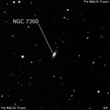 NGC 7360 - спиральная галактика. Описание NGC 7360:, Галактика в созвездии Пегас
