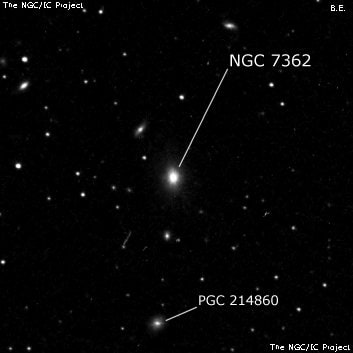 NGC 7362 - эллиптическая галактика. Описание NGC 7362:, Галактика в созвездии Пегас