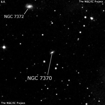 NGC 7370 - спиральная галактика. Описание NGC 7370:, Галактика в созвездии Пегас