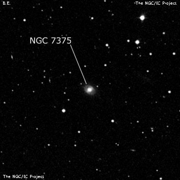 NGC 7375 - линзовидная галактика. Описание NGC 7375:, Галактика в созвездии Пегас