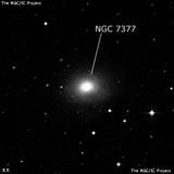 NGC 7377 - спиральная галактика с баром. Описание NGC 7377:, Галактика в созвездии Водолей