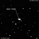 NGC 7406 - галактика. Описание NGC 7406:, Галактика в созвездии Водолей