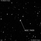 NGC 7409 - спиральная галактика с баром. Описание NGC 7409:, Галактика в созвездии Пегас