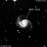 NGC 7412 - спиральная галактика с баром. Описание NGC 7412:, Галактика в созвездии Журавль