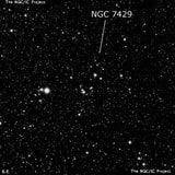 NGC 7429 - рассеянное скопление звёзд. Описание NGC 7429:, Рассеянное скопление в созвездии Цефей