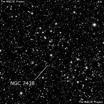 NGC 7438 - группа звёзд. Описание NGC 7438:, Рассеянное скопление в созвездии Кассиопея