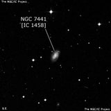 NGC 7441 - спиральная галактика. Описание NGC 7441:, Галактика в созвездии Водолей