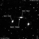 NGC 7464 - эллиптическая галактика. Описание NGC 7464:, Галактика в созвездии Пегас