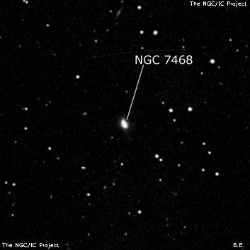 NGC 7468 - галактика. Описание NGC 7468:, Галактика в созвездии Пегас