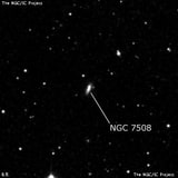 NGC 7508 - спиральная галактика. Описание NGC 7508:, Галактика в созвездии Пегас