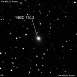 NGC 7512 - эллиптическая галактика. Описание NGC 7512:, Галактика в созвездии Пегас
