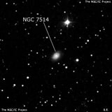 NGC 7514 - галактика. Описание NGC 7514:, Галактика в созвездии Пегас