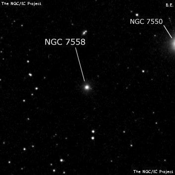 NGC 7558 - галактика. Описание NGC 7558:, Галактика в созвездии Пегас